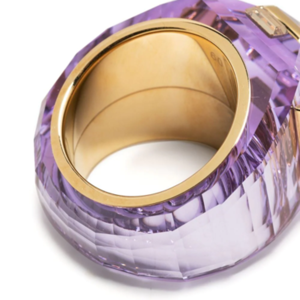 Swarovski Chroma Cocktail Ring — Purple