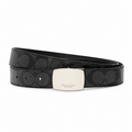 Coach Signature Reversible Belt — Black