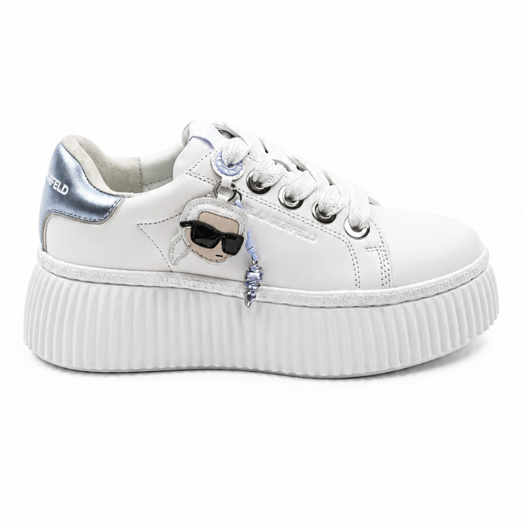 Karl Lagerfeld Krepper Iconic Sneakers — White