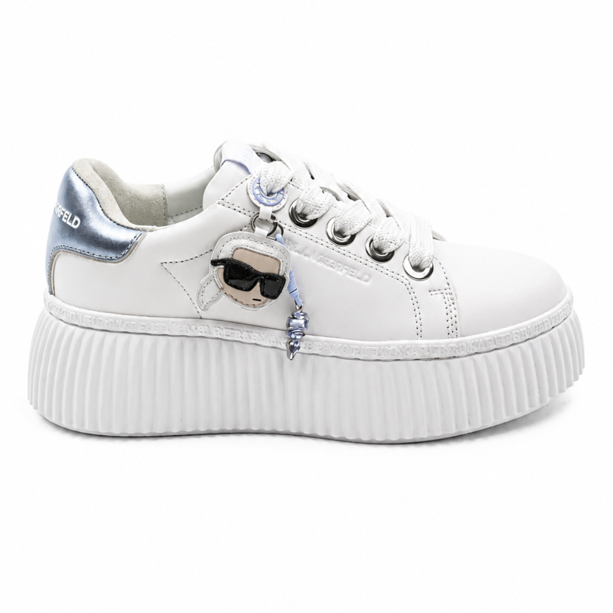 Karl Lagerfeld Krepper Iconic Sneakers — White