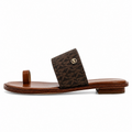 Michael Kors Monogram Slides — Brown