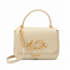 Love Moschino Script Logo Handbag — Ivory