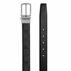 Coach Signature Reversible Belt — Black
