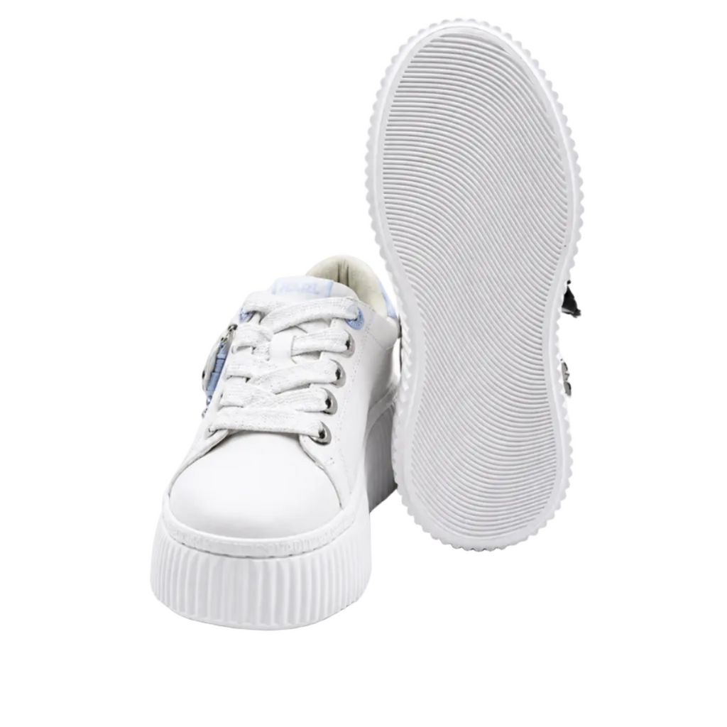 Karl Lagerfeld Krepper Iconic Sneakers — White