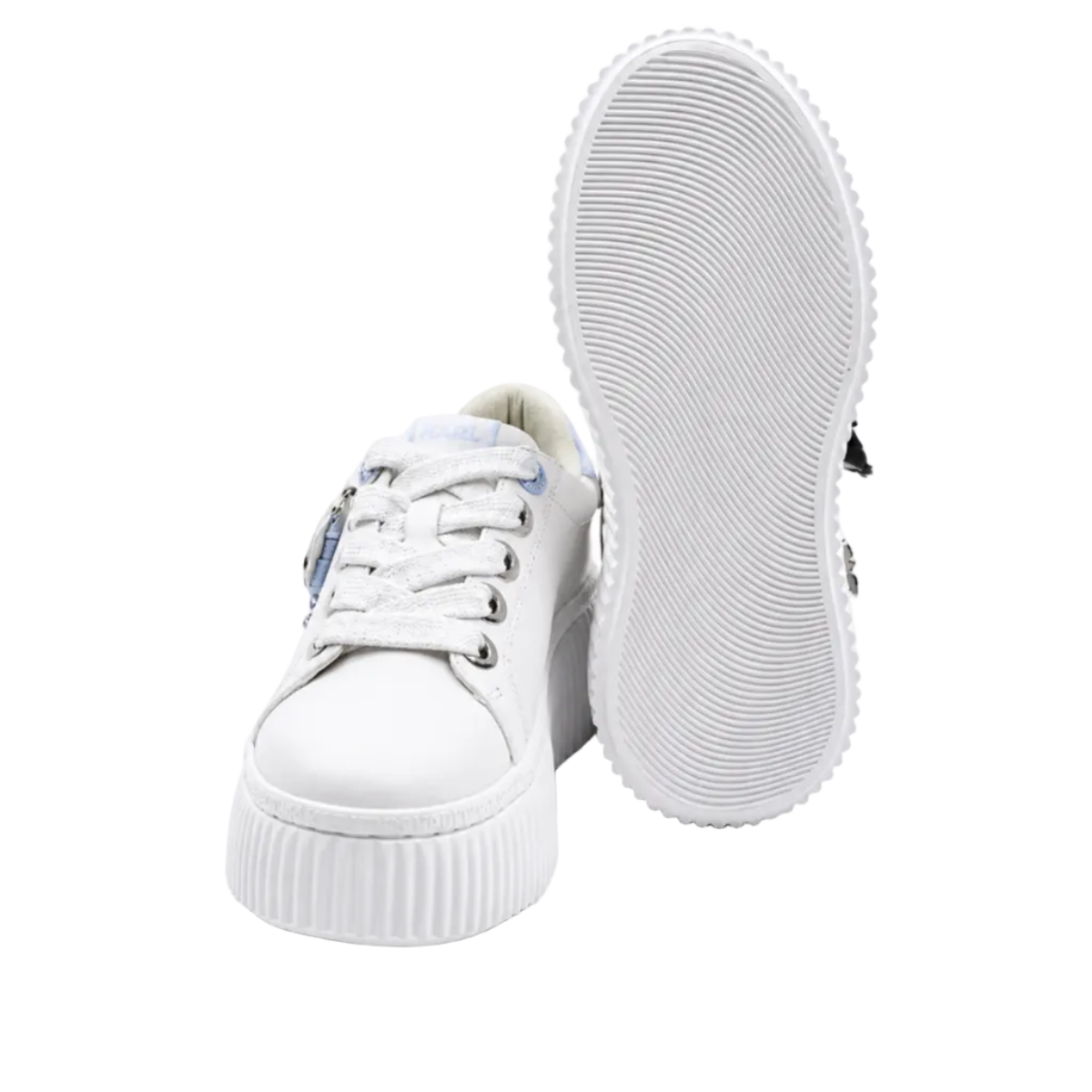 Karl Lagerfeld Krepper Iconic Sneakers — White