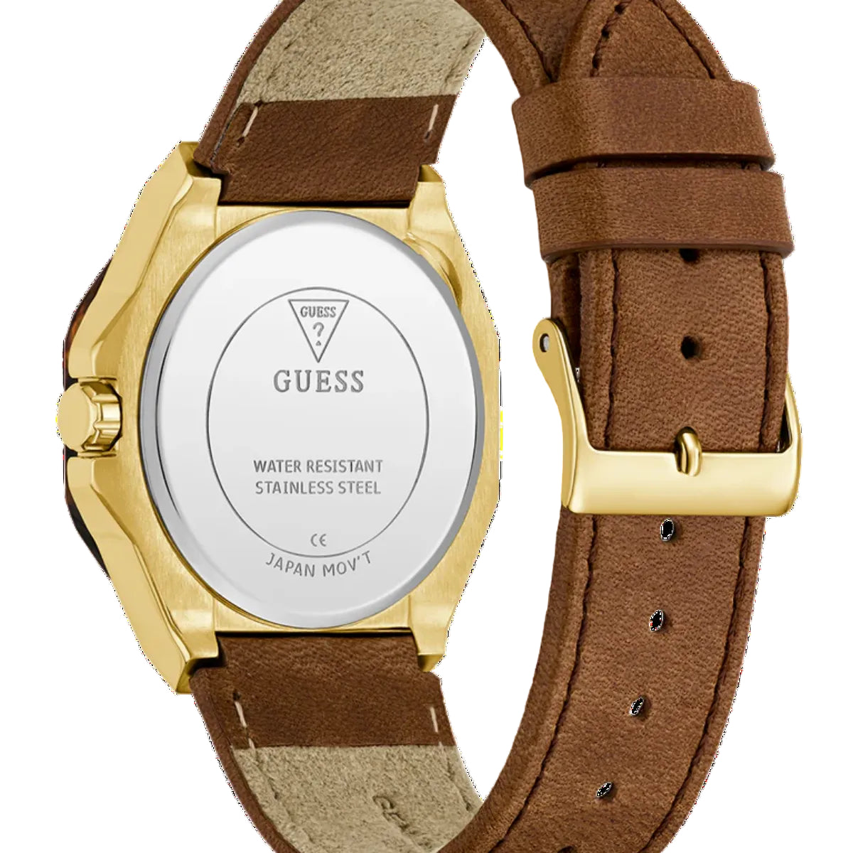 Guess Multi-Function Watch — Brown & Gold Tone