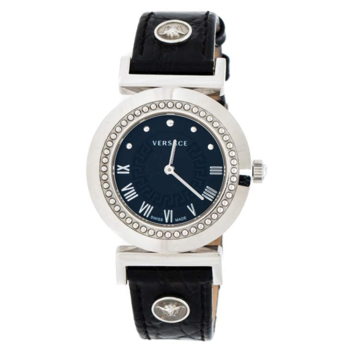Versace Women's Black Vanity Wristwatch