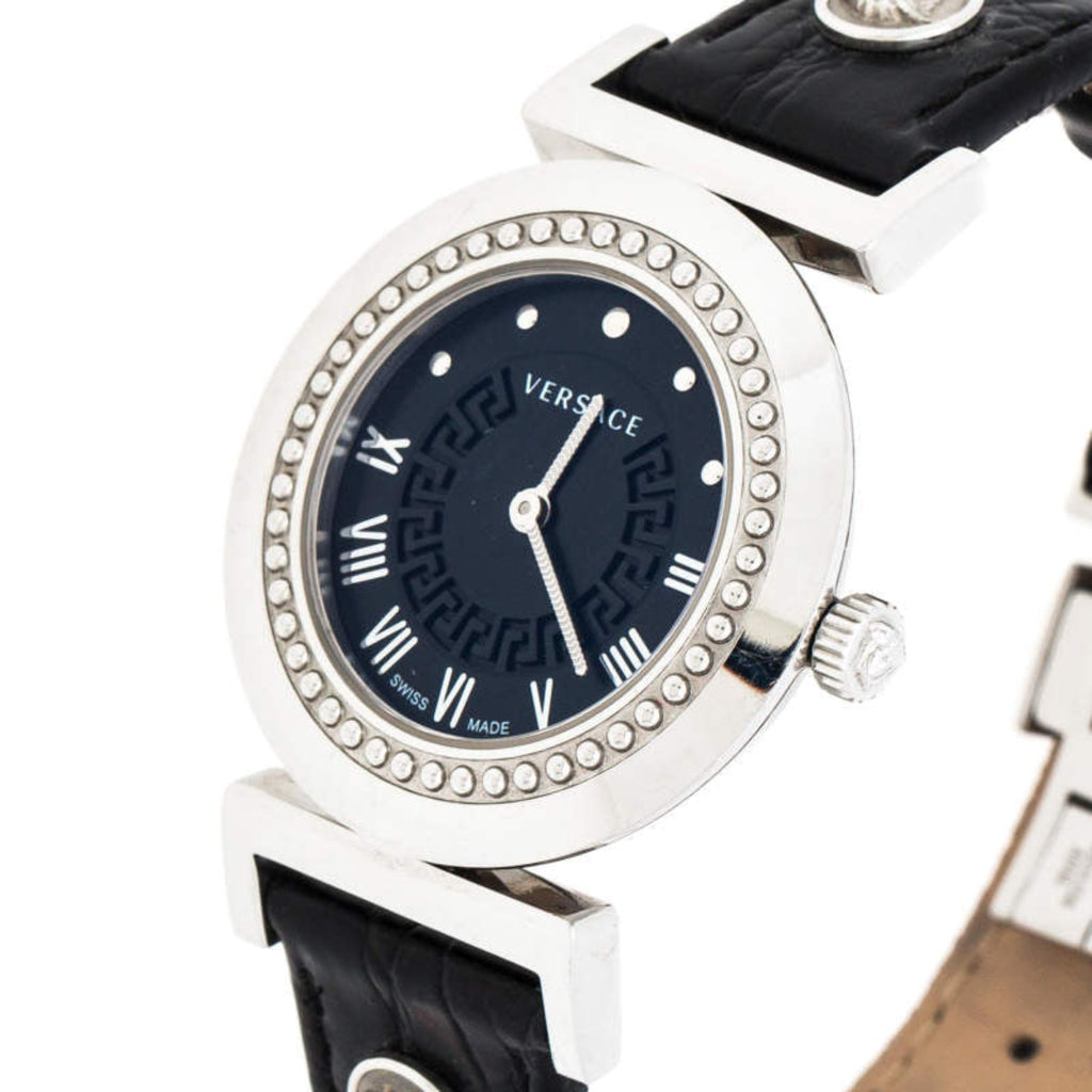 Versace Women's Black Vanity Wristwatch