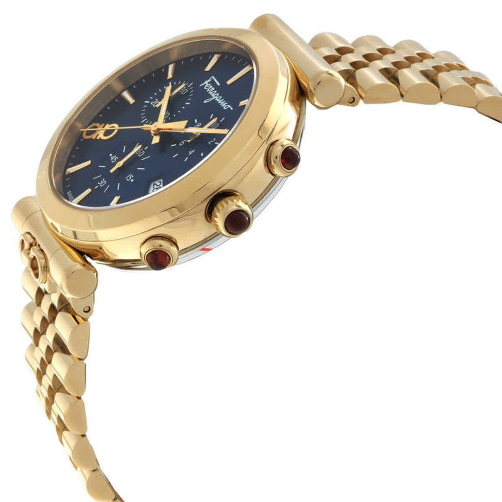 Ferragamo Men's Ora Quartz Blue Dial Watch