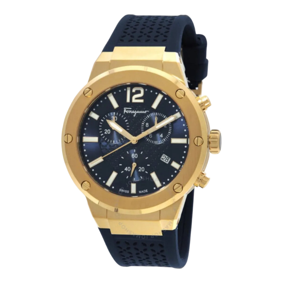 Ferragamo F-80 Chrono Silicone Watch