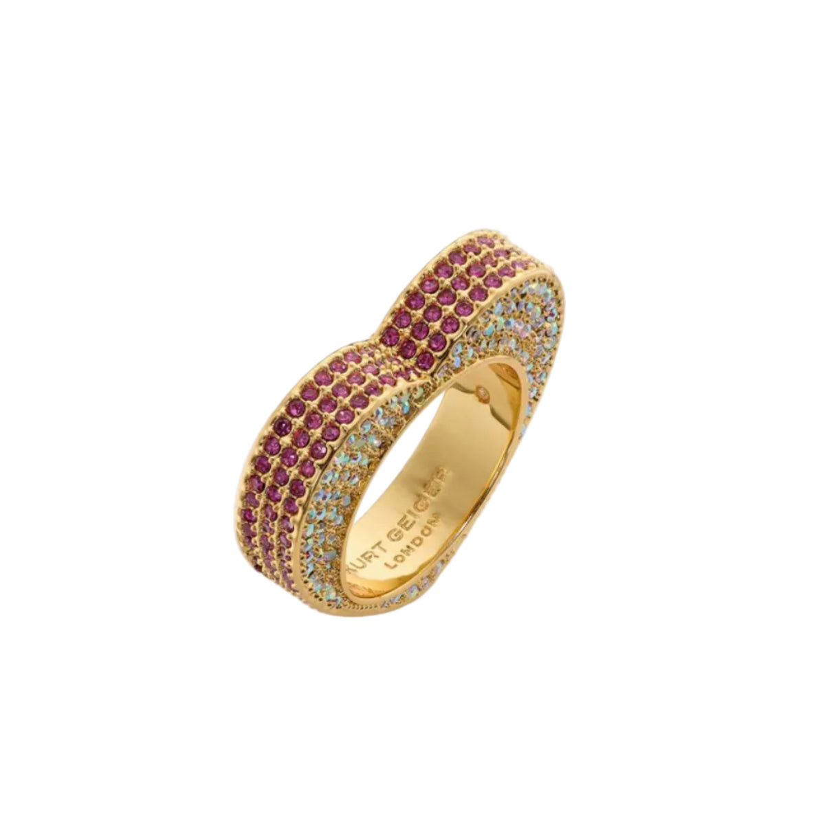 Kurt Geiger Pave Heart Ring