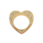 Kurt Geiger Pave Heart Ring