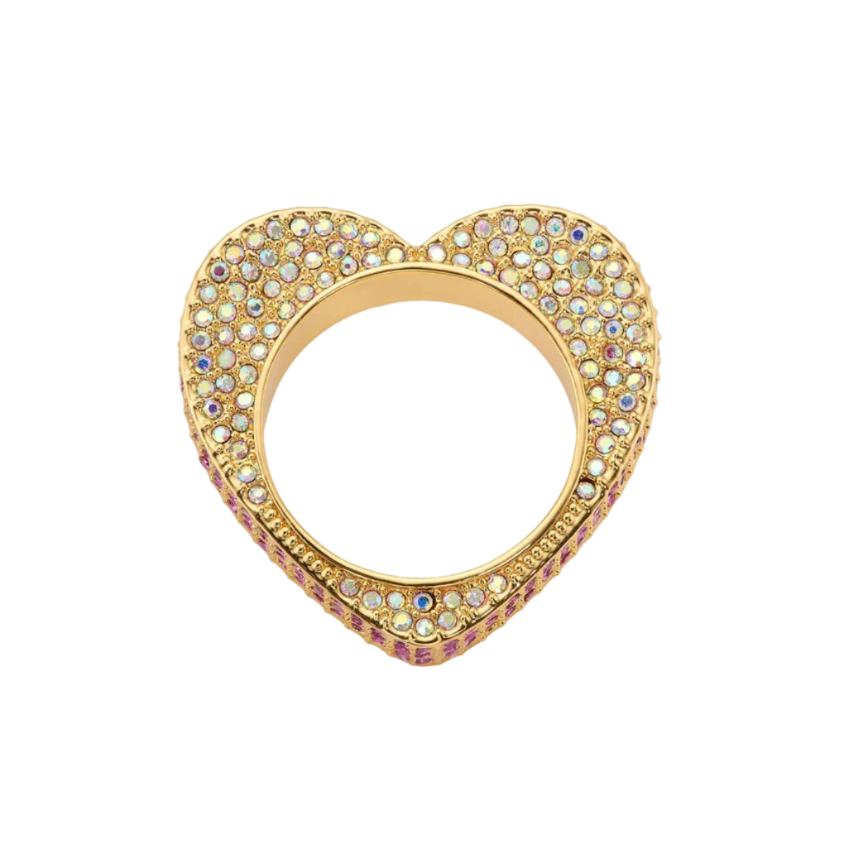 Kurt Geiger Pave Heart Ring