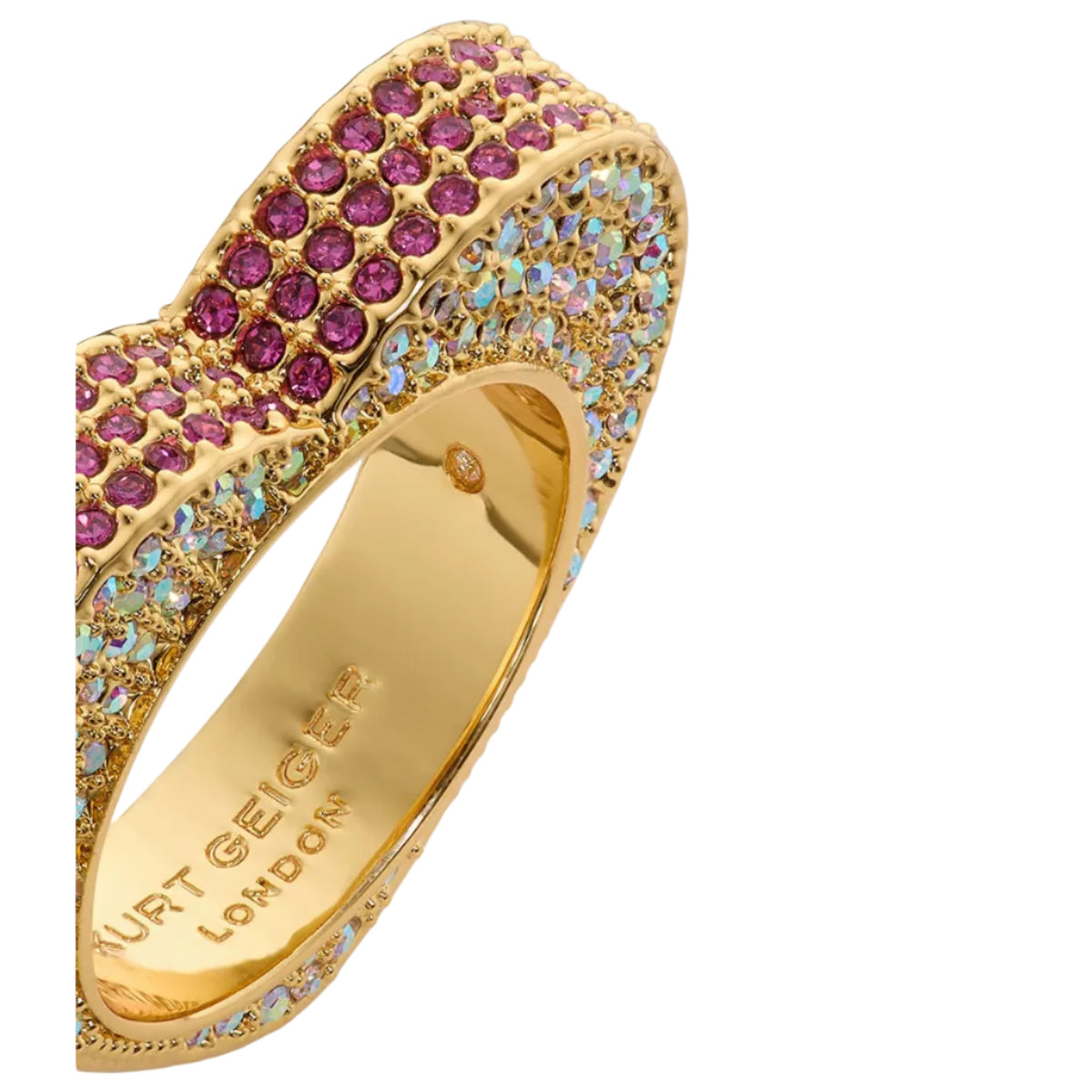 Kurt Geiger Pave Heart Ring