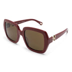 Chloé Square Oversized Red Sunglasses