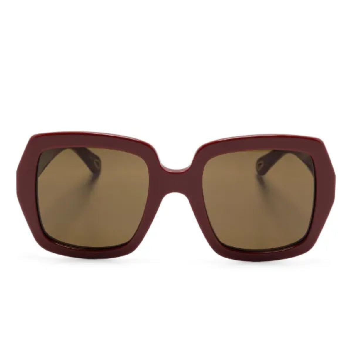 Chloé Square Oversized Red Sunglasses
