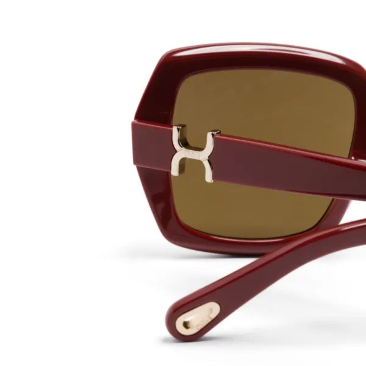 Chloé Square Oversized Red Sunglasses