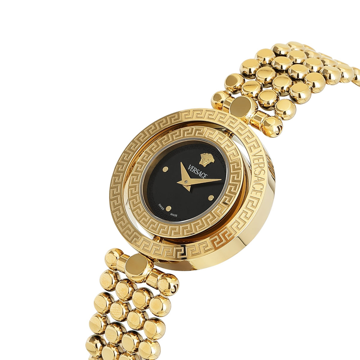 Versace Eon Restyling Watch — Black Dial
