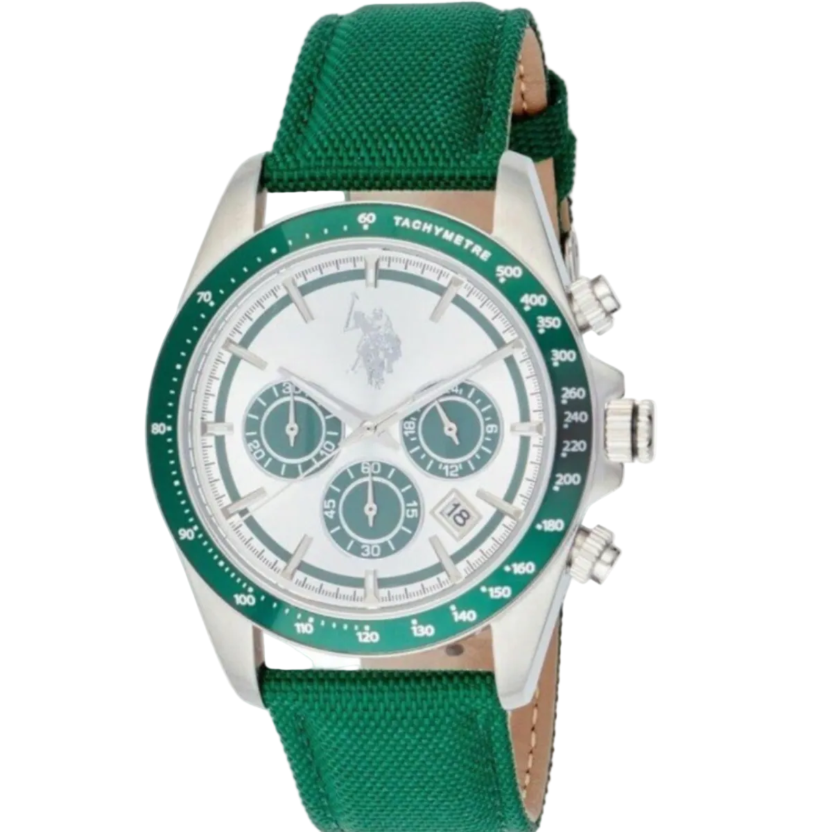 U.S. Polo Assn. Thunder Watch — Green Strap