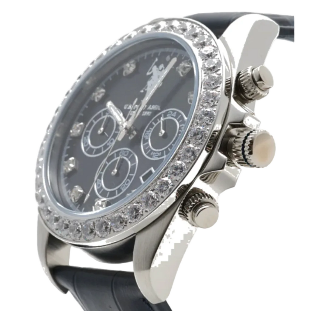 U.S. Polo Assn. Mirage Chronograph Watch — Silver