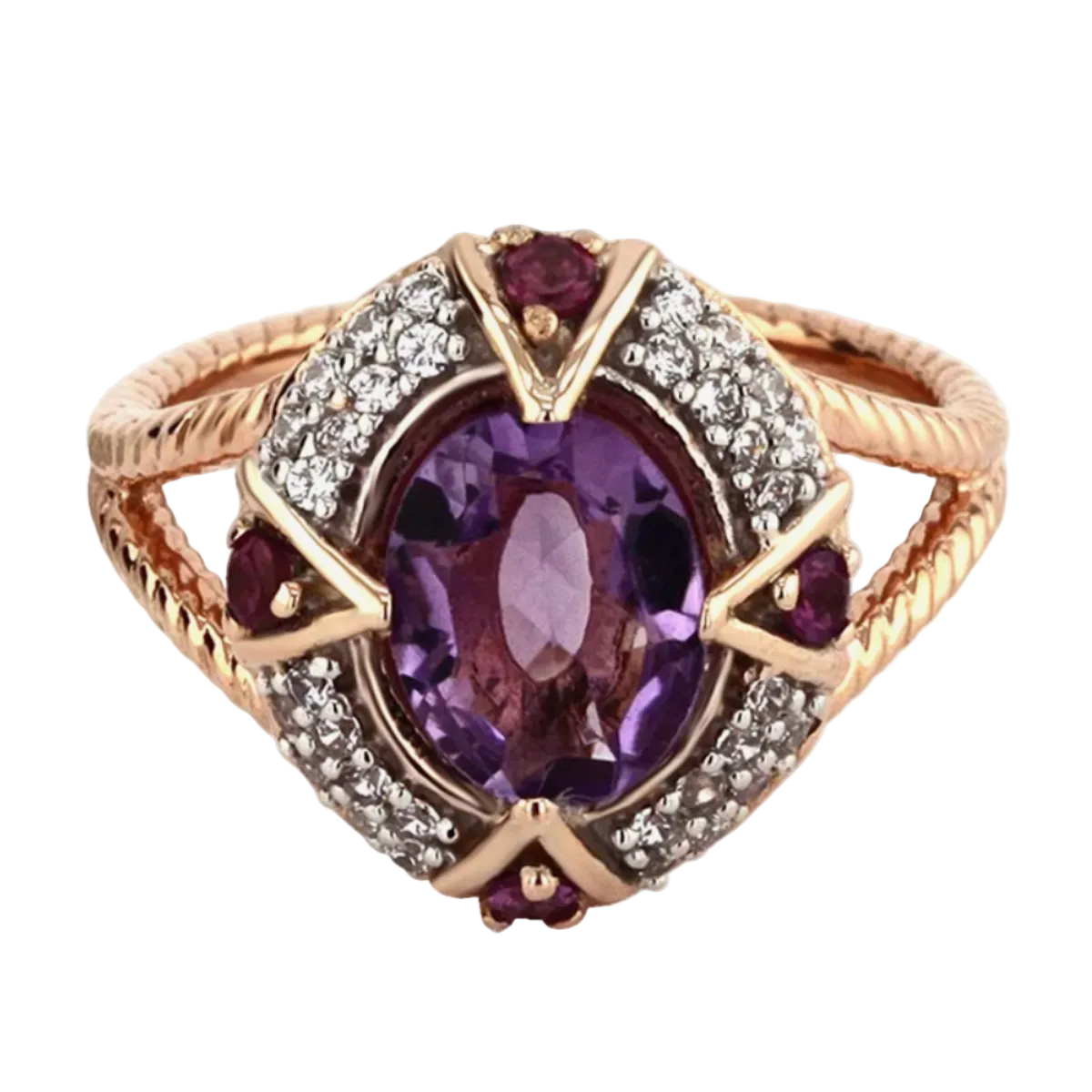 Les Petites Précieuses Purple Stone Ring