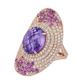 Les Petites Précieuses Rose Gold Oval Ring