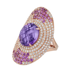 Les Petites Précieuses Rose Gold Oval Ring
