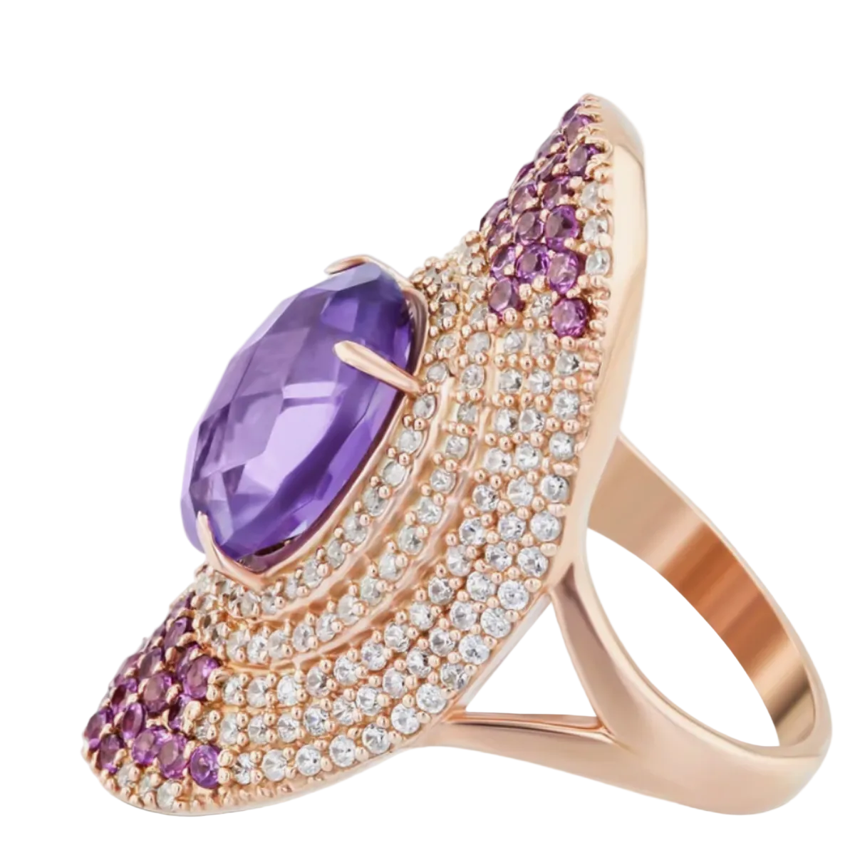 Les Petites Précieuses Rose Gold Oval Ring