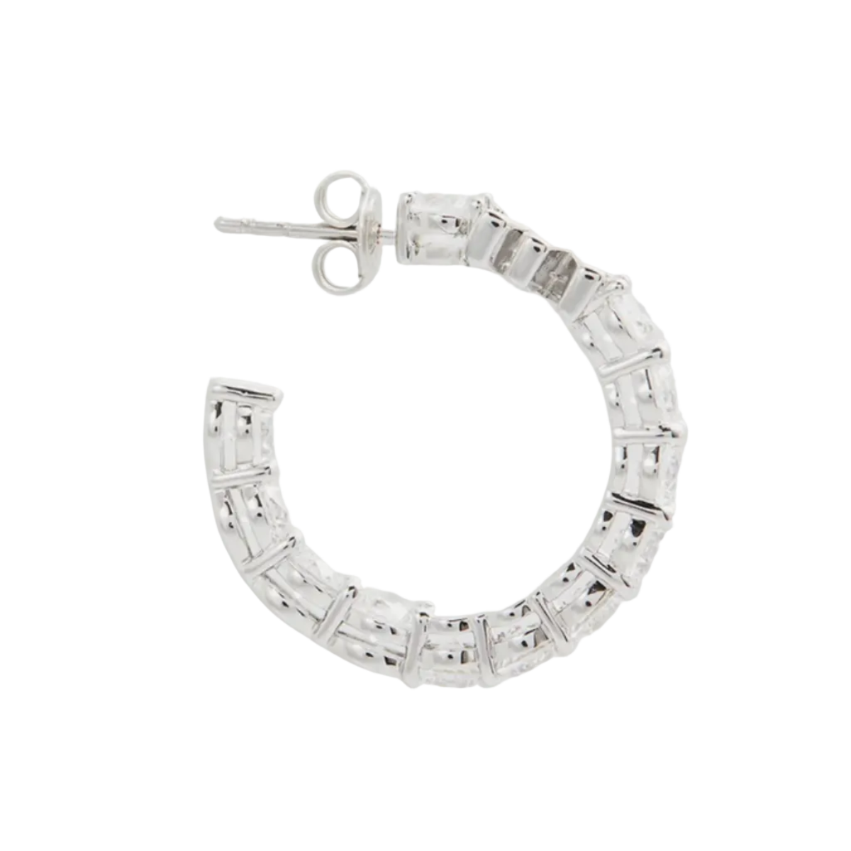 Michael Kors White Loop Earring