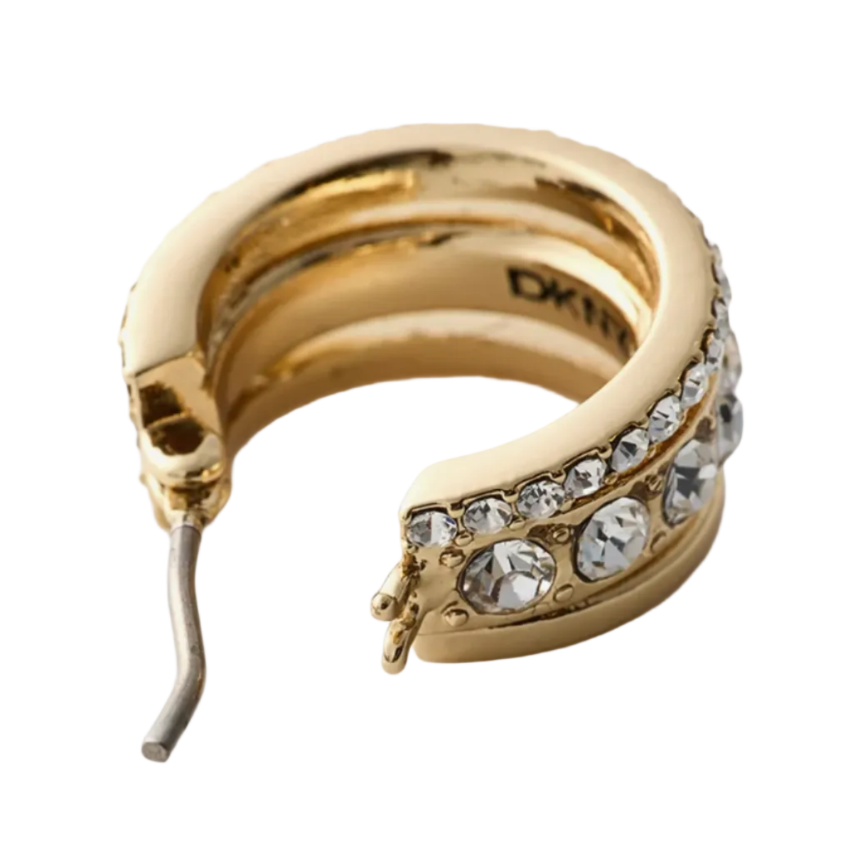 DKNY Ribbed Hoop Earring