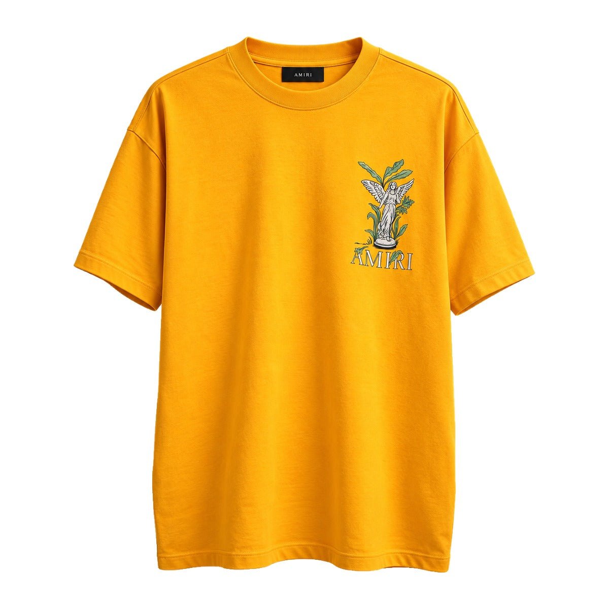 Amiri Angel Statue T-Shirt Yellow front