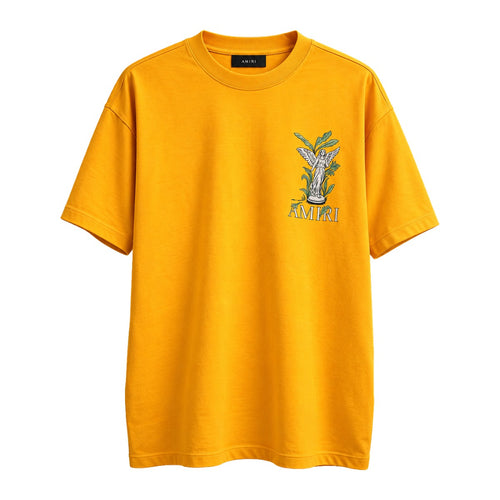 Amiri Angel Statue T-Shirt Yellow front