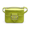Coach Metallic Flap Shoulder Bag — Light Green