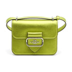 Coach Metallic Flap Shoulder Bag — Light Green
