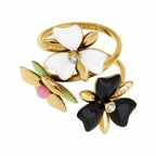 Furla Flora Ring — Gold & Enamel, front