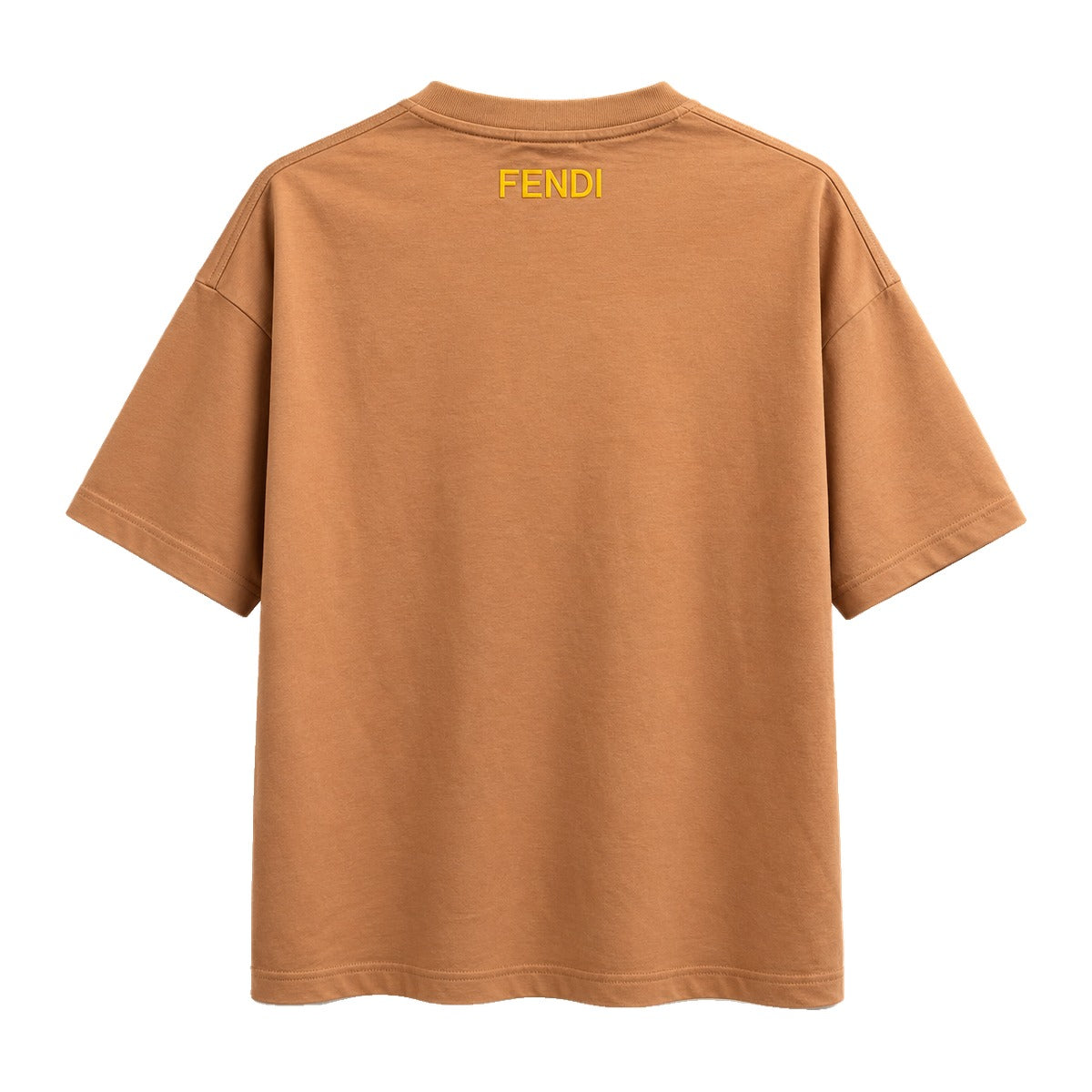 Fendi Bag Bugs Eyes T-Shirt Tan back