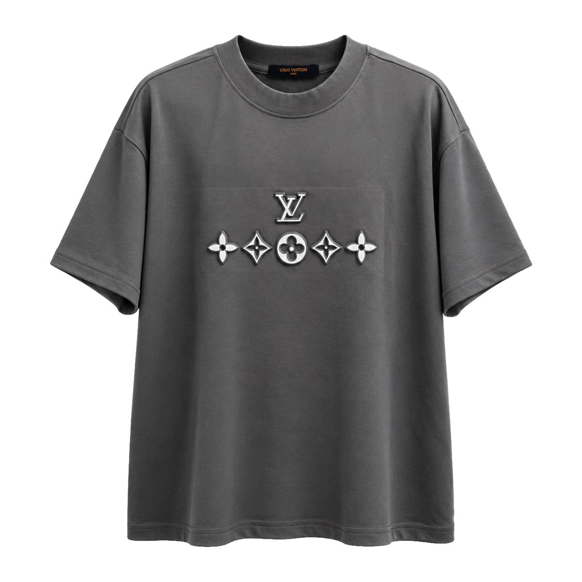 Louis Vuitton Monogram Flower T-Shirt Charcoal front