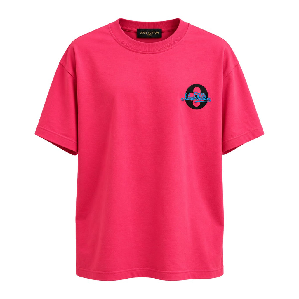 Louis Vuitton Paris Graphic T-Shirt Pink front