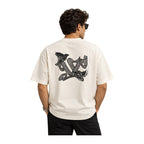 Louis Vuitton Bird Motif Embroidered T-Shirt White back worn