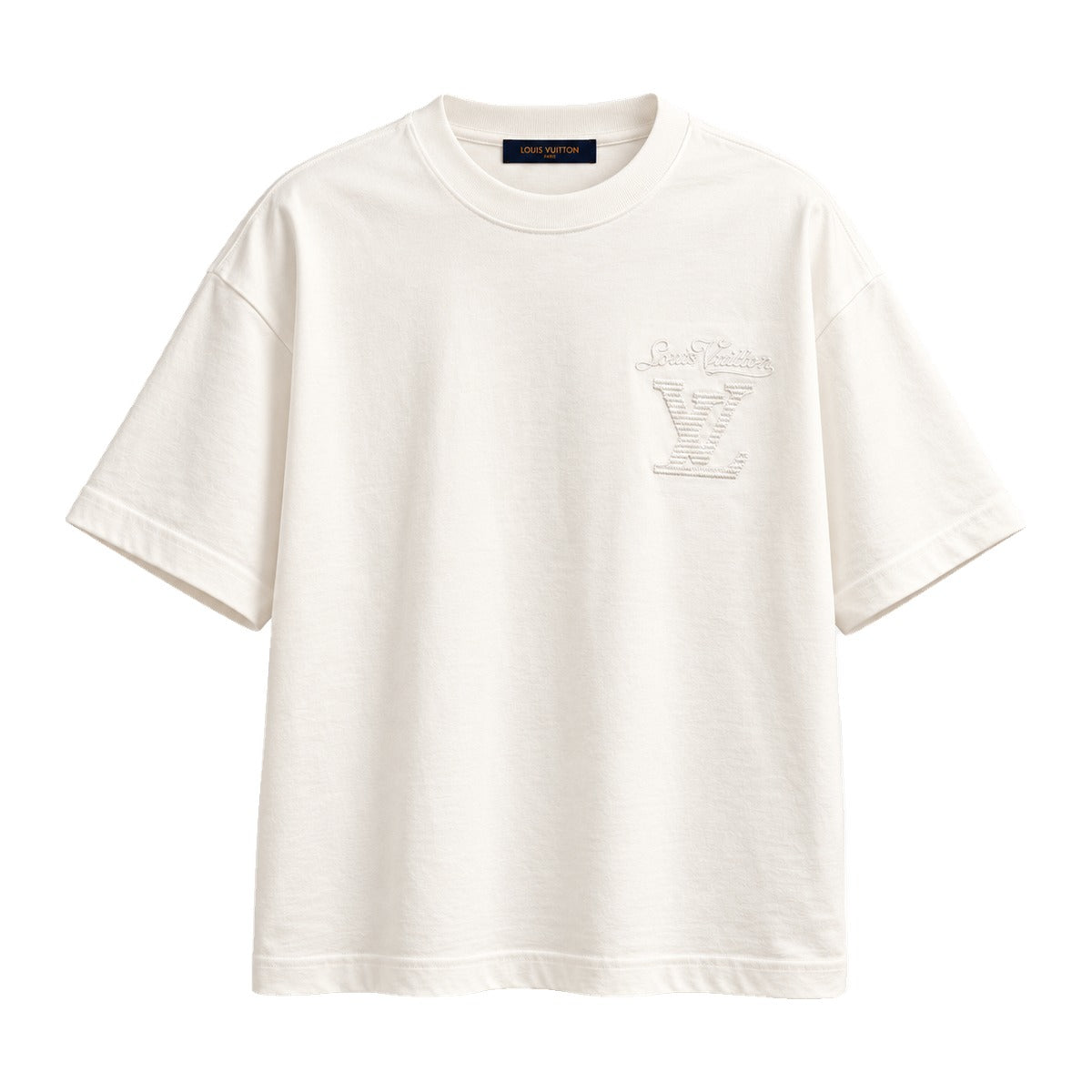 Louis Vuitton Embossed Signature T-Shirt White front