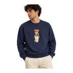 Ralph Lauren Polo Bear Sweatshirt Navy worn