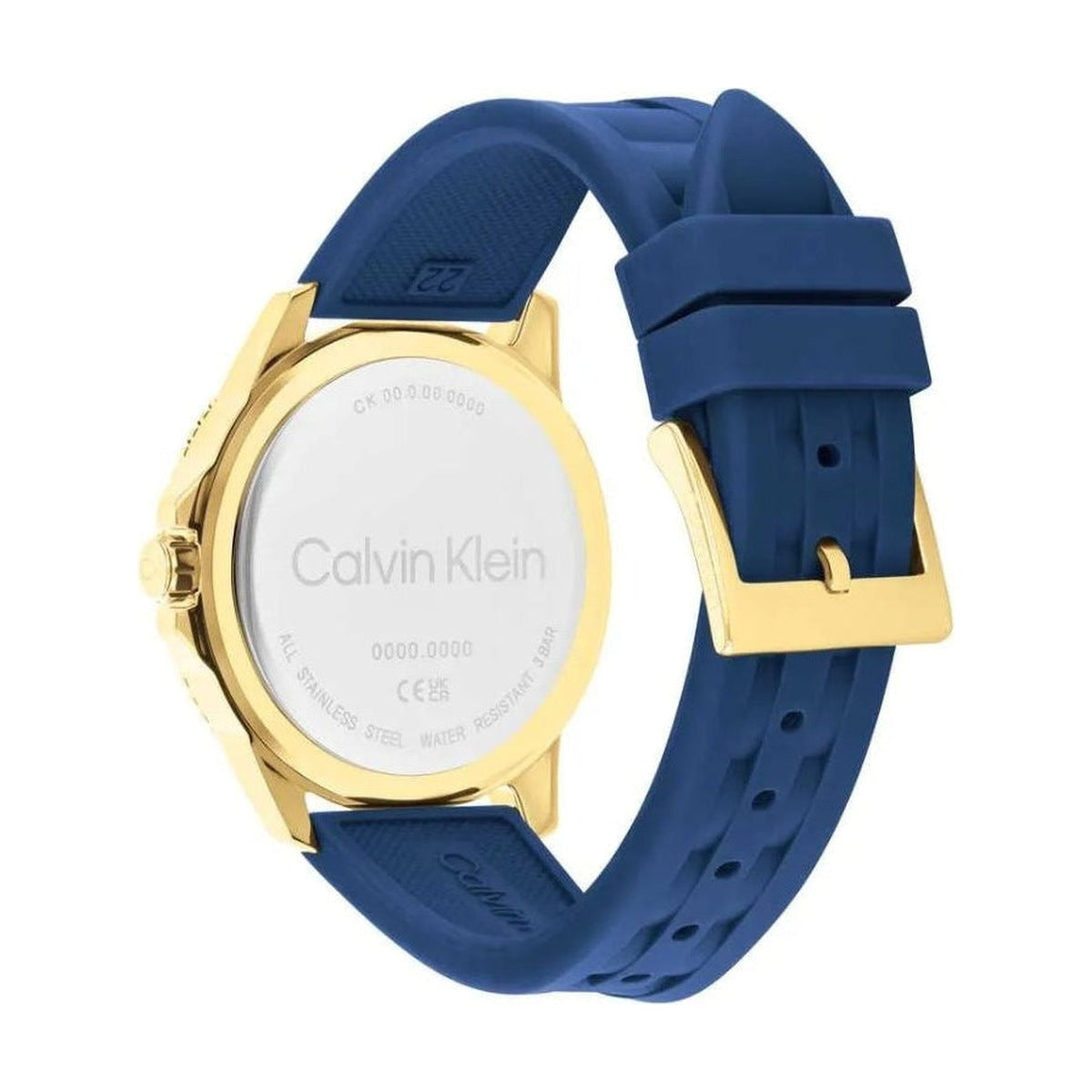 Calvin Klein Aqueous Watch — Navy & Gold