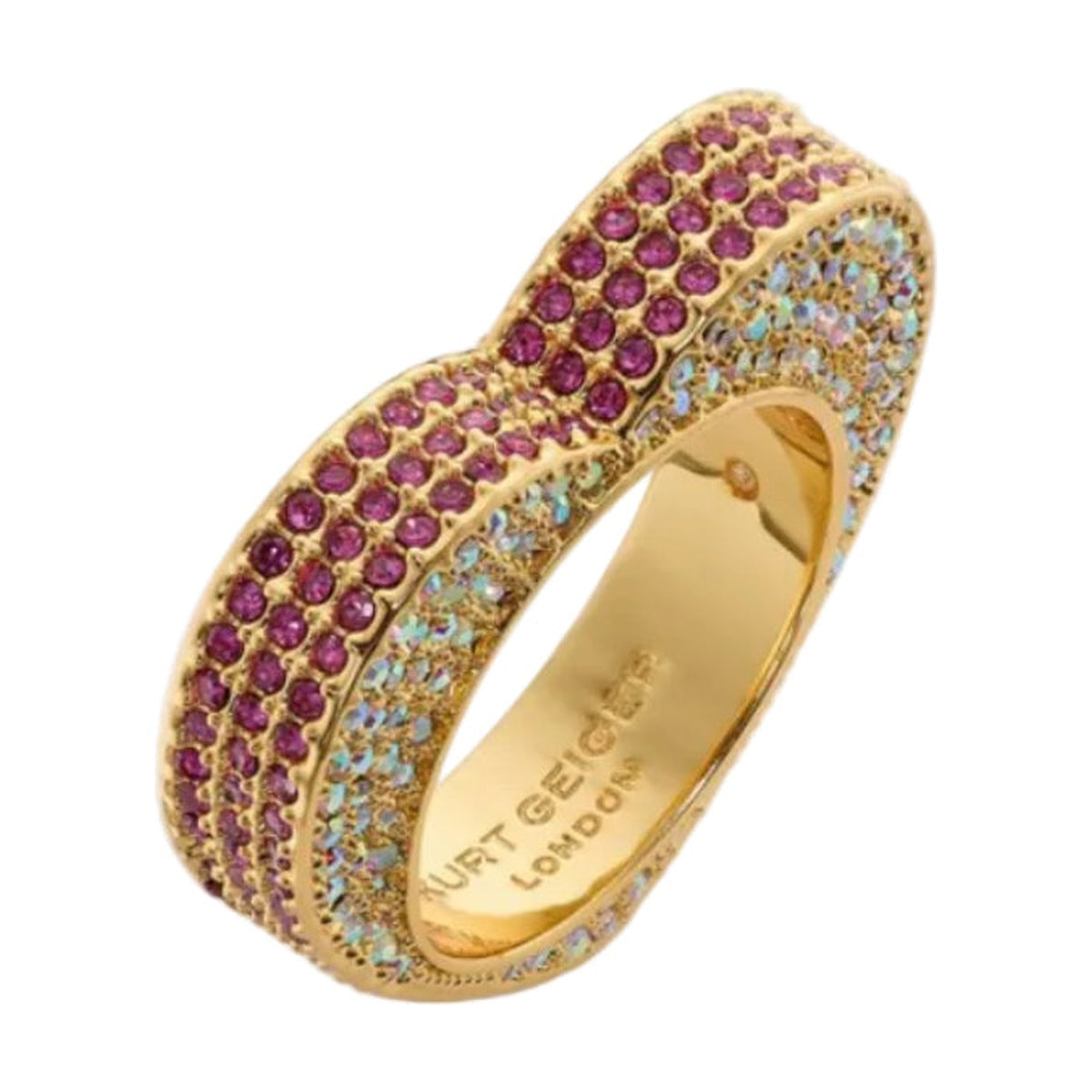 Kurt Geiger Pave Heart Ring