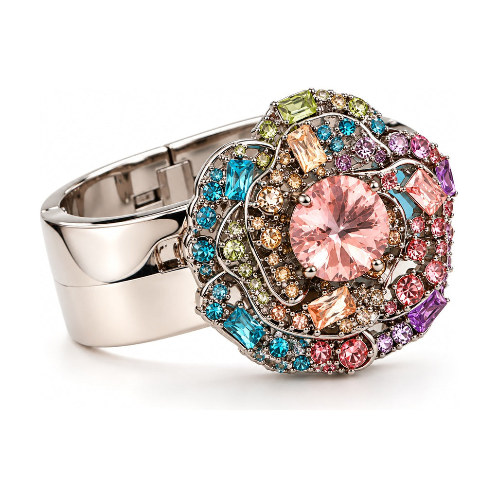 Kurt Geiger Silver Floral Bracelet