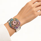 Kurt Geiger Silver Floral Bracelet