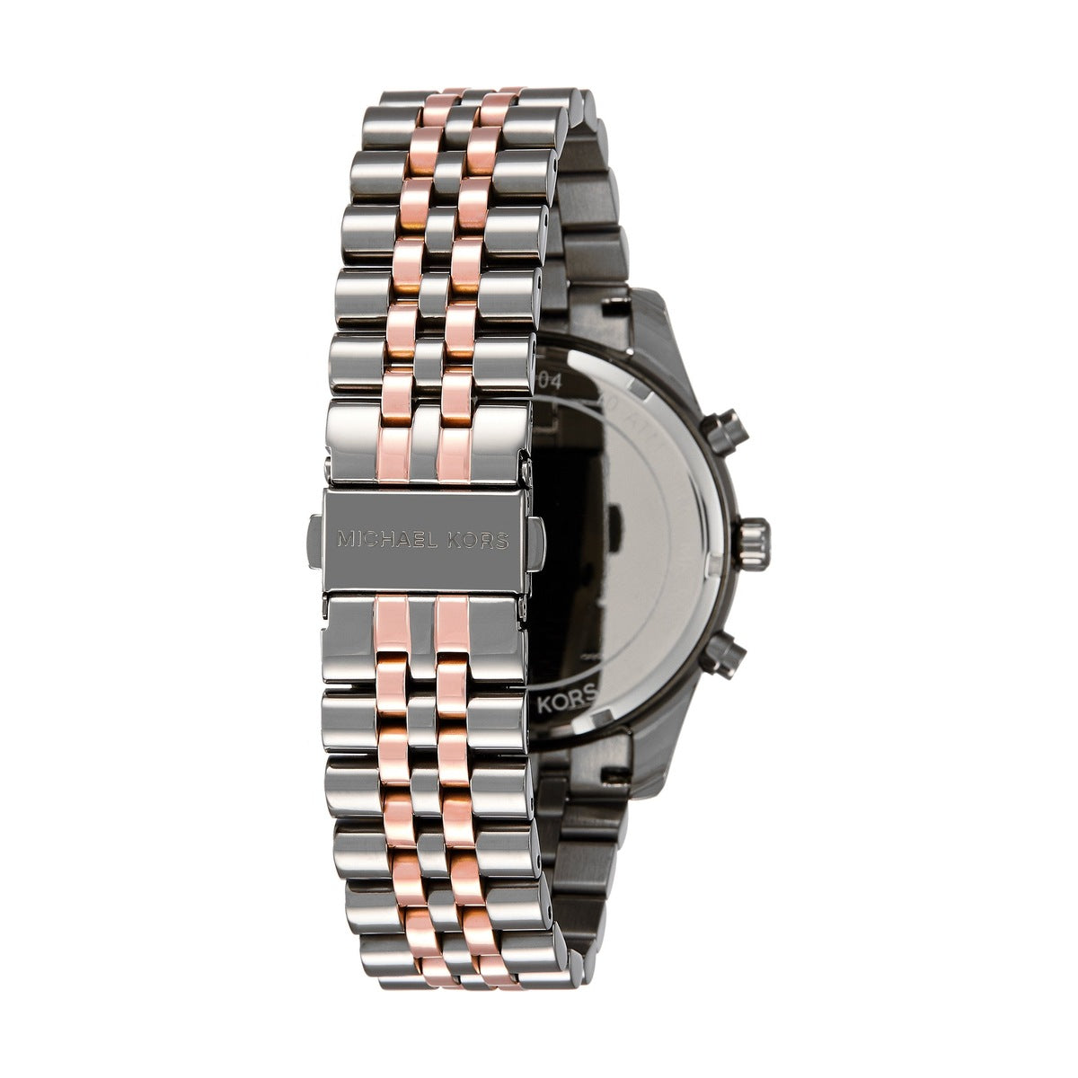 Michael Kors Lexington Chronograph — Gunmetal & Rose Gold