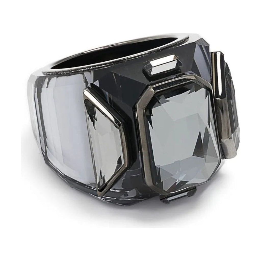 Swarovski Chroma Crystal Cocktail Ring — Black