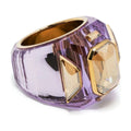 Swarovski Chroma Cocktail Ring — Purple