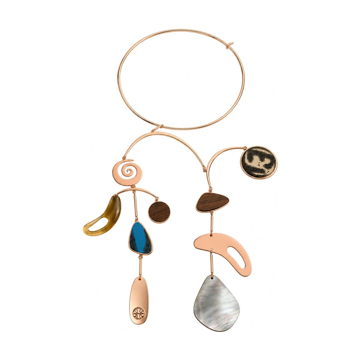 Tory Burch Rose Gold Design Necklace