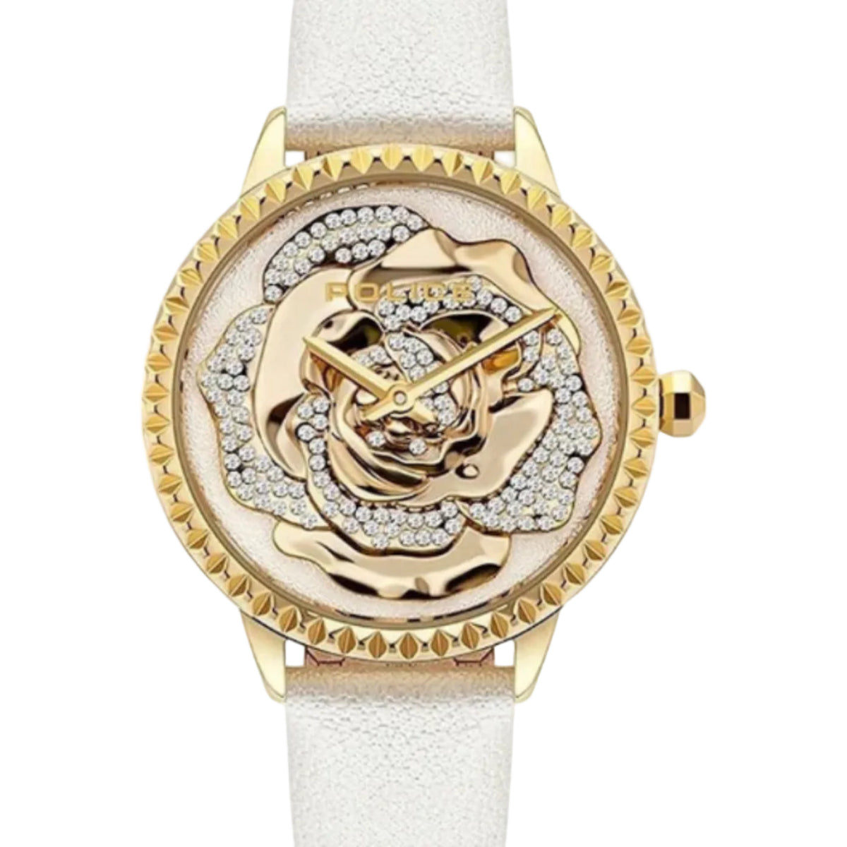 Police Mopion Women’s Watch — Gold & White